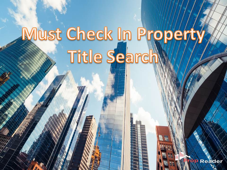 Must check in property title search PropReader